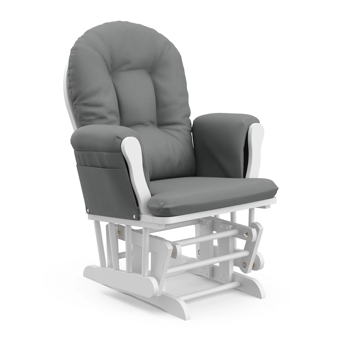 White Glider and Ottoman J159