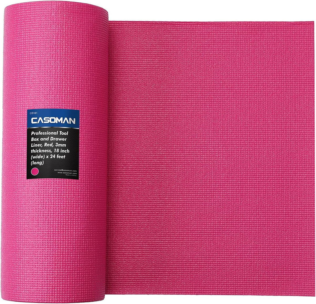 Rosy Pink 16 inch x 16 feet Thick Tool Box Drawer Shelf Liner Pack of 2 K6307