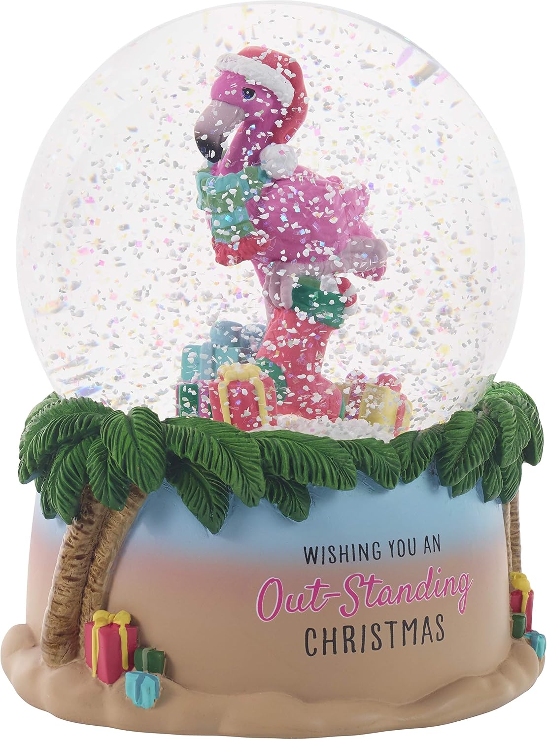 Multicolored Resin/Glass Musical Snow Globe Waterball, Pack of 2 Z1142