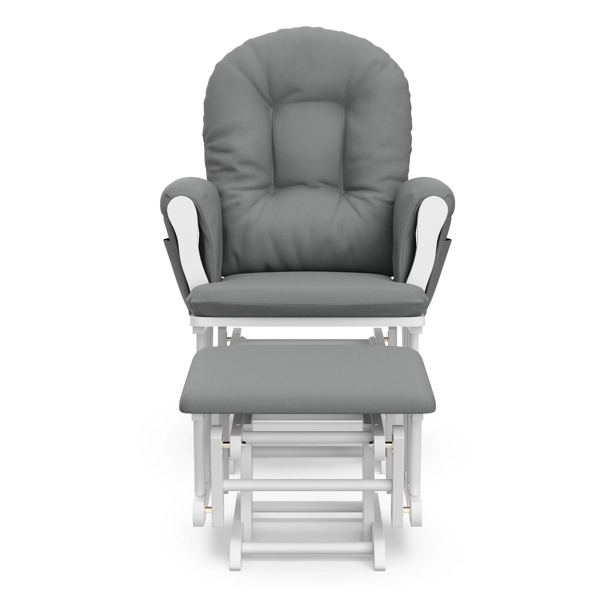White Glider and Ottoman J159