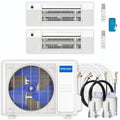 27,000 BTU 2 Zone Ceiling Cassette Ductless Air Conditioner and Heat Pump B537