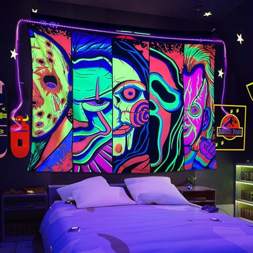 Blacklight UV Reactive Glow in The Dark Tapestry 70" x 90" A608180