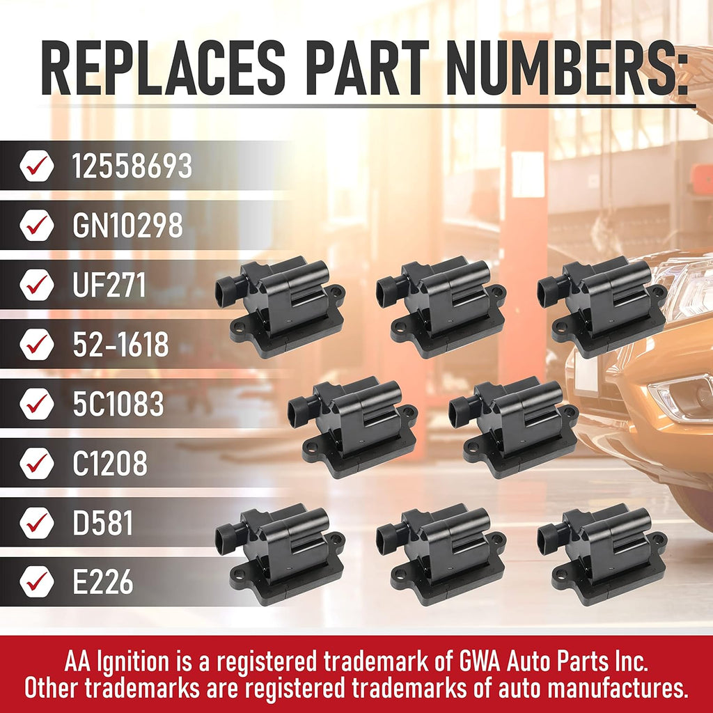 Ignition Coil Set of 8 D80171