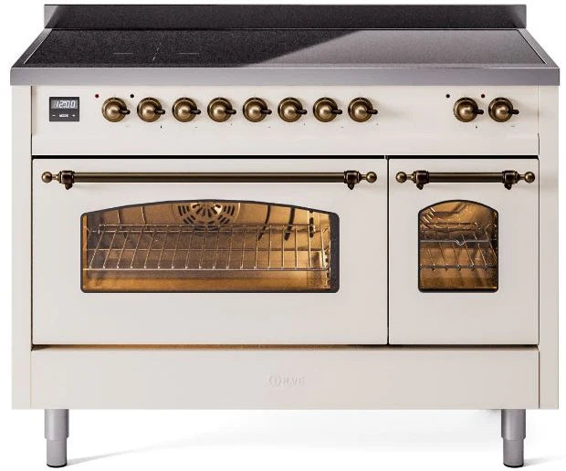48 Induction Range with Electric Oven in Antique White B812988