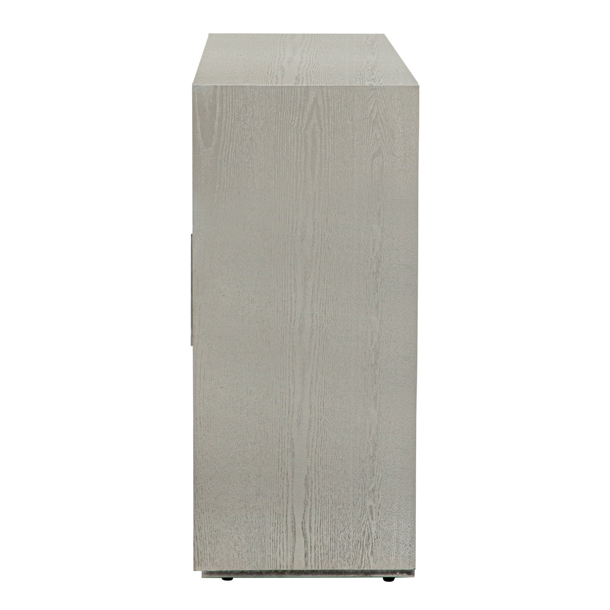 Wood Storage Cabinet with Three Tempered Glass Doors and Adjustable Shelf J703772