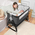 3 in 1 Bedside Bassinet with Adjustable Height V7861