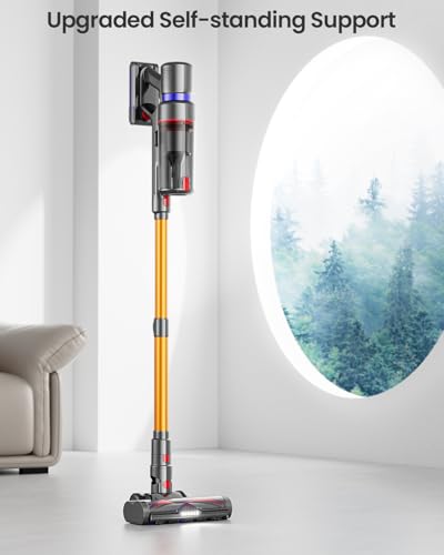 Cordless Vacuum Cleaner, 45Kpa 550W 65Mins Self-Standing Stick Vacuum with Touch Screen P9139