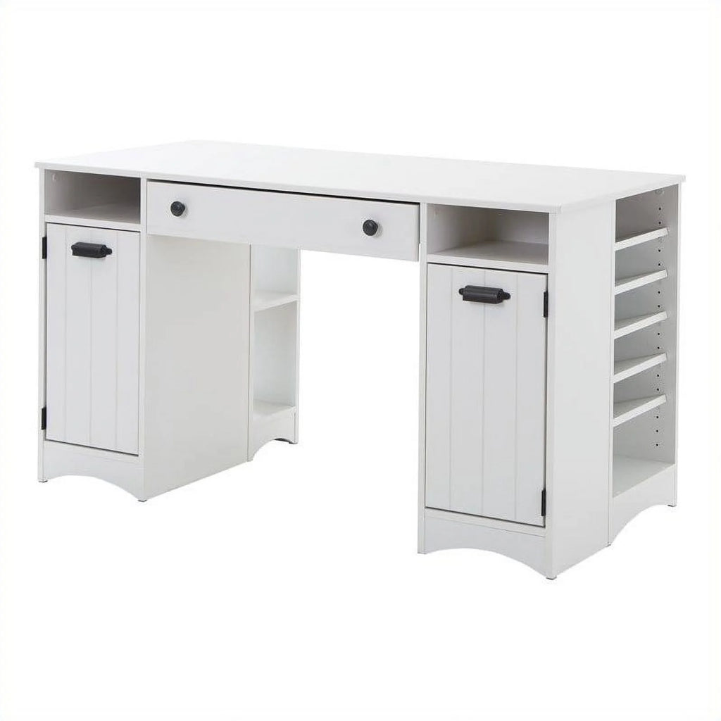Craft Table with Storage Pure White T6420