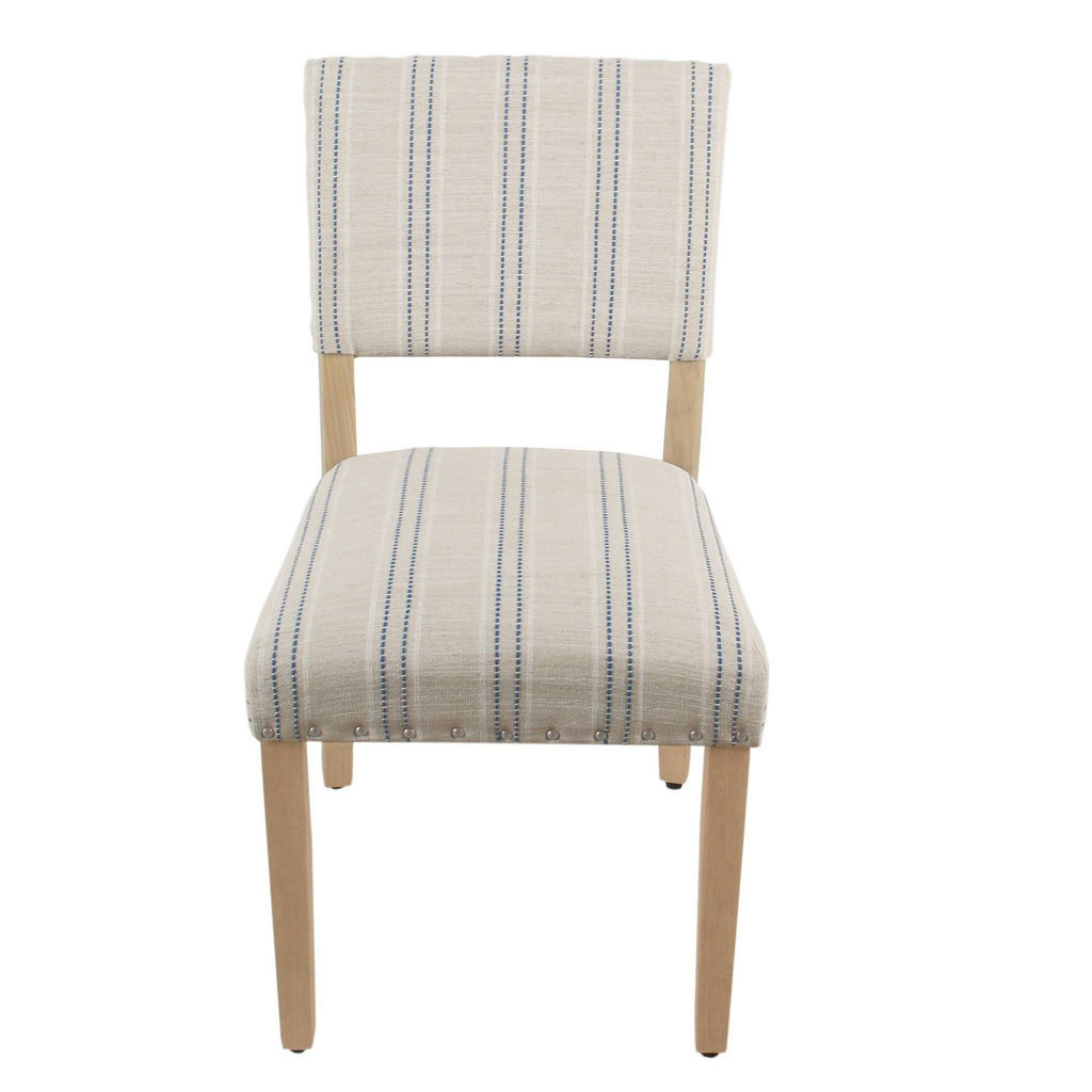 Set of 2 Stripe Dining Chair Blue/White H515