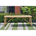 Rectangular Teak Patio Dining Table Z3183