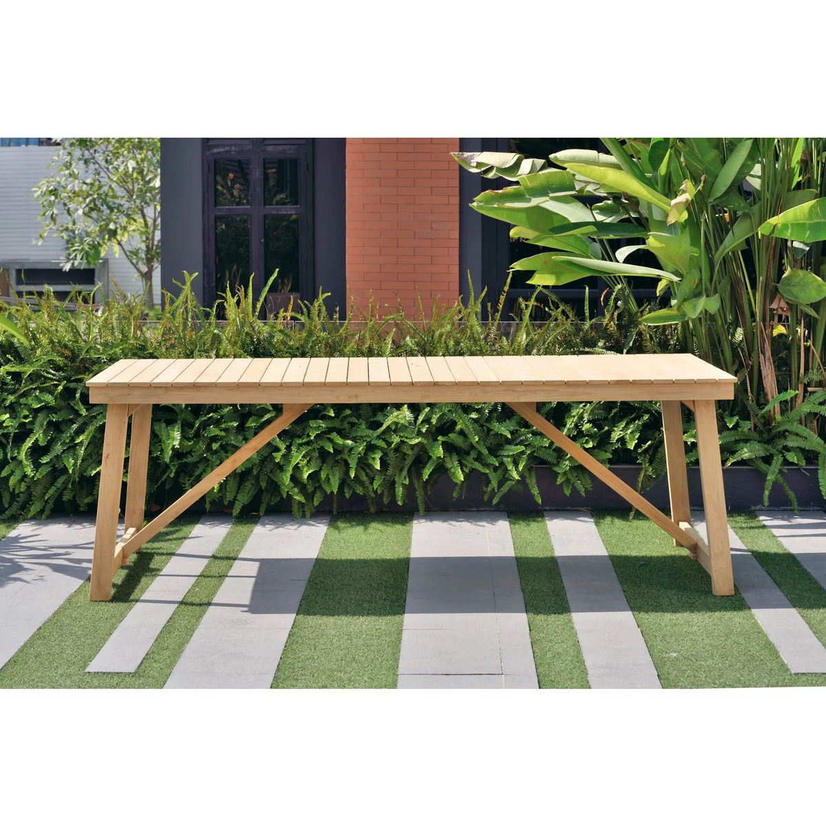 Rectangular Teak Patio Dining Table Z3183