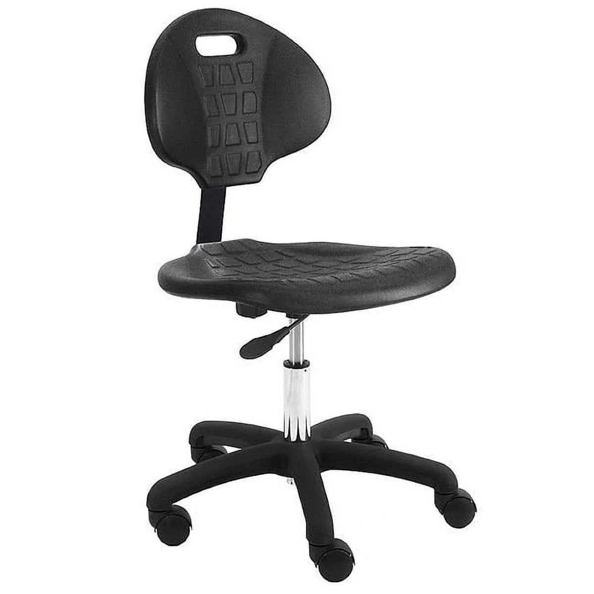 Black Urethane Stool Chair with Nylon Base E44759