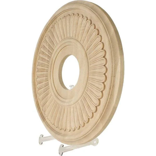 16 in. OD x 1.12 in. P Carved Ceiling Medallion Cherry S693239