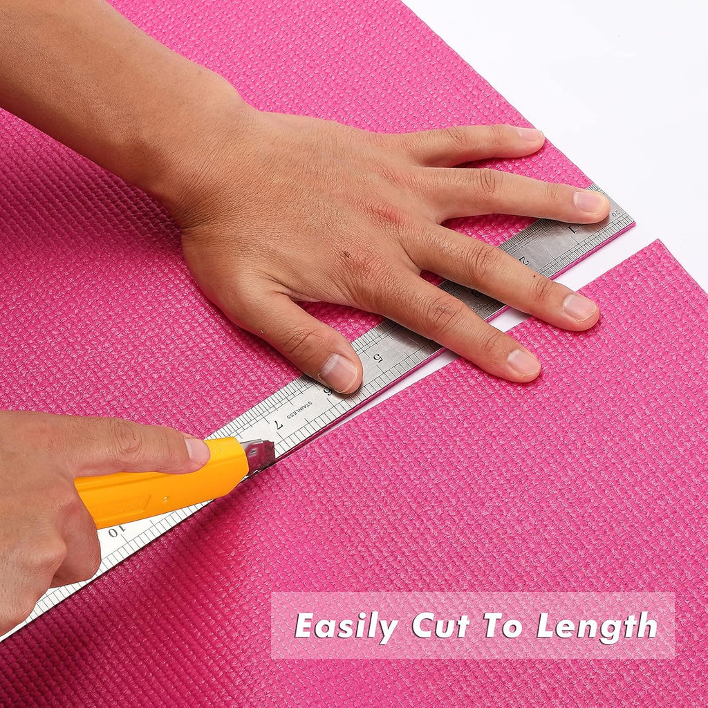 Rosy Pink 16 inch x 16 feet Thick Tool Box Drawer Shelf Liner Pack of 2 K6307