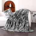 Oversized Soft Fuzzy Faux Fur Sherpa Throw Blanket 60''x80'' Gray J226578