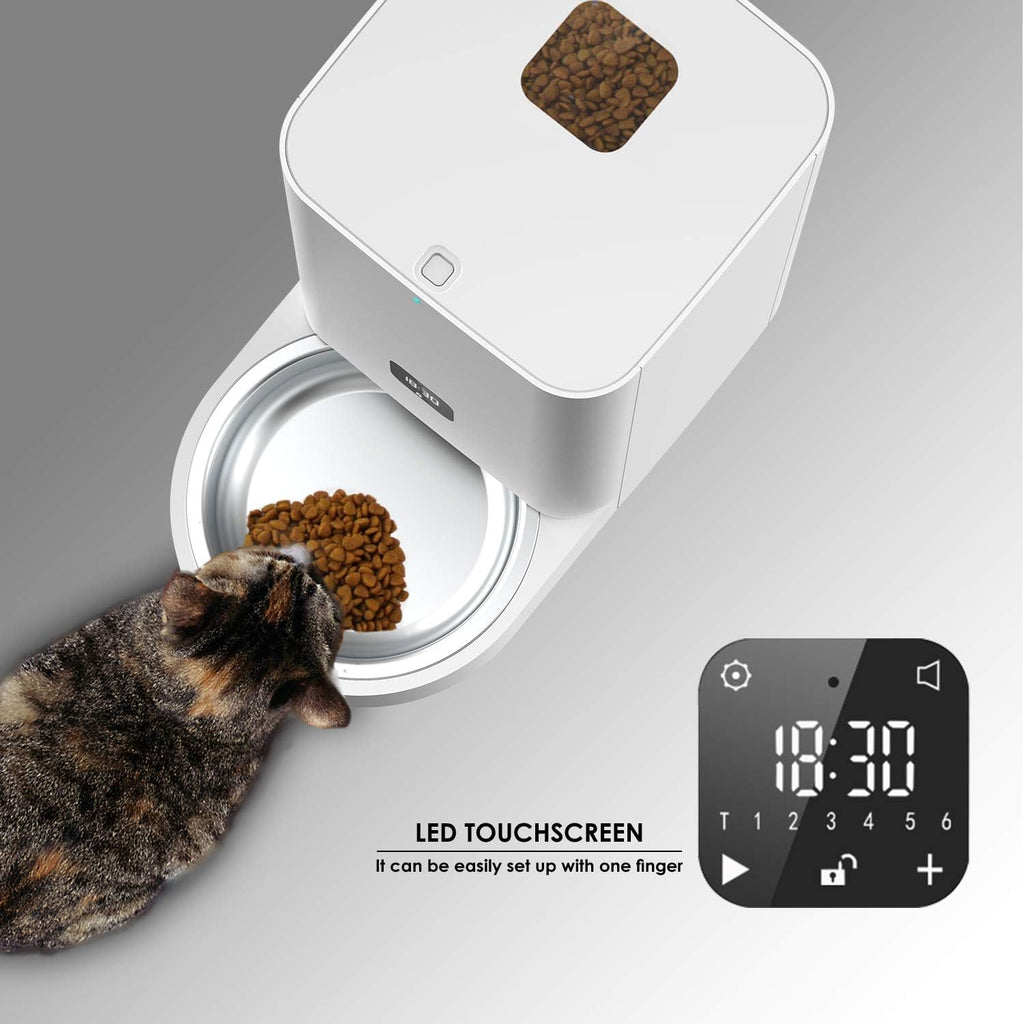 Automatic Cat Feeder with Portion Control, Power Pack of 2 K10586