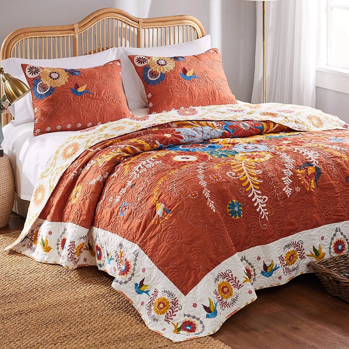 Reversible 3-Piece Full/Queen Quilt Set S218874