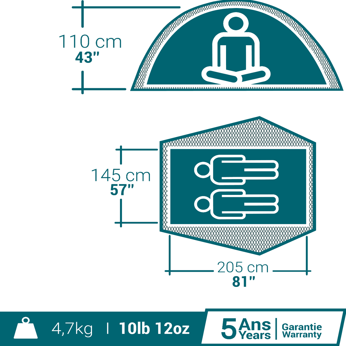 2 Second Easy Fresh Waterproof Camping Tent Z1786