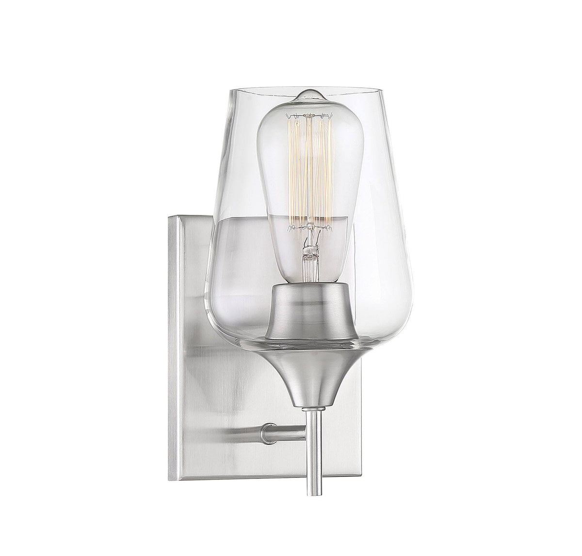Satin Nickel Sconce W15356