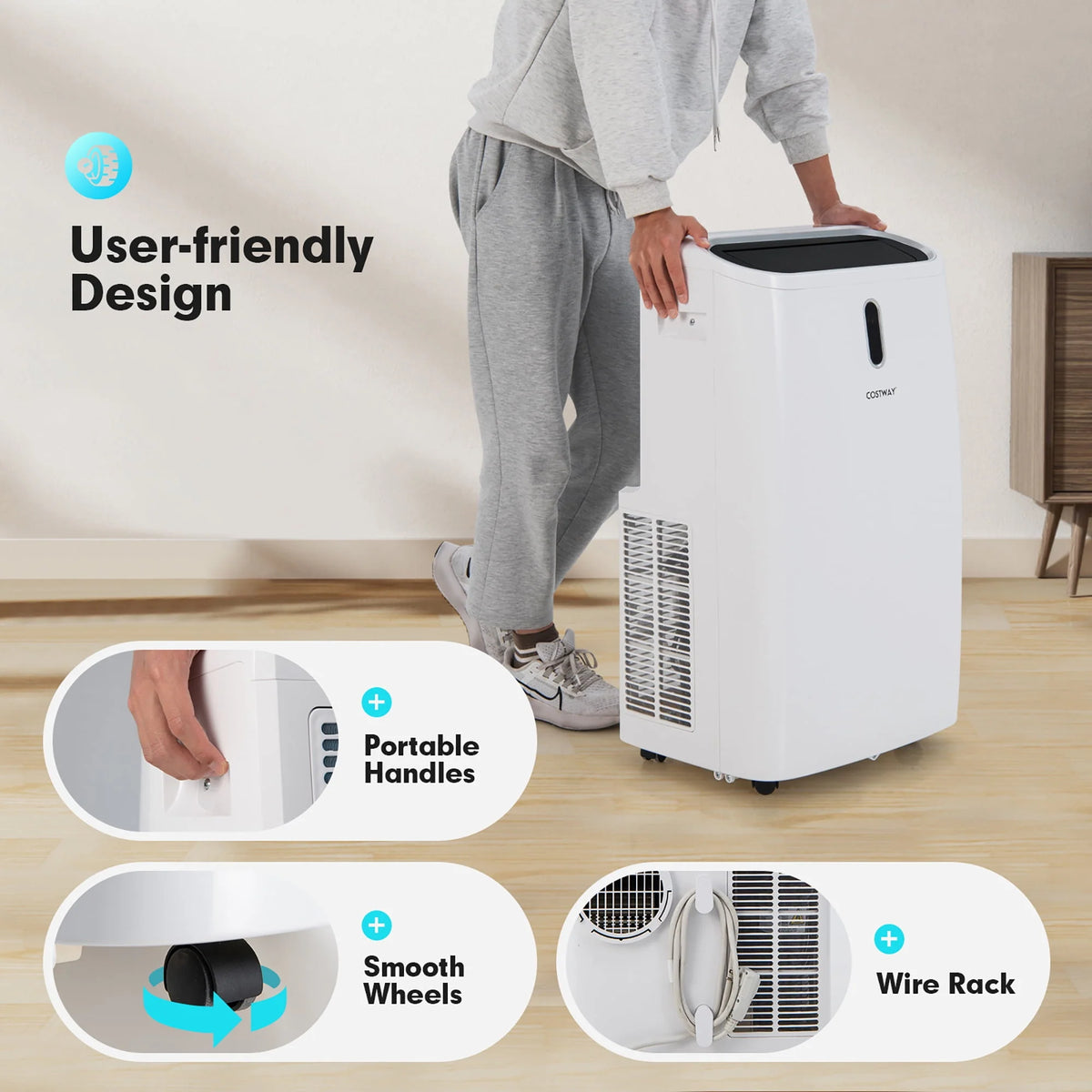 8800 BTU 4-in-1 Portable Air Conditioner N8099