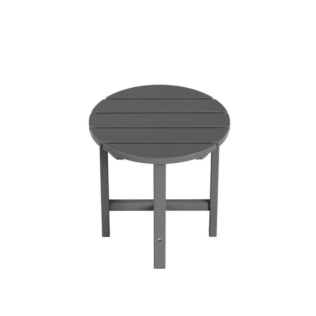 18" Round Plastic Outdoor Patio Side Table L7869