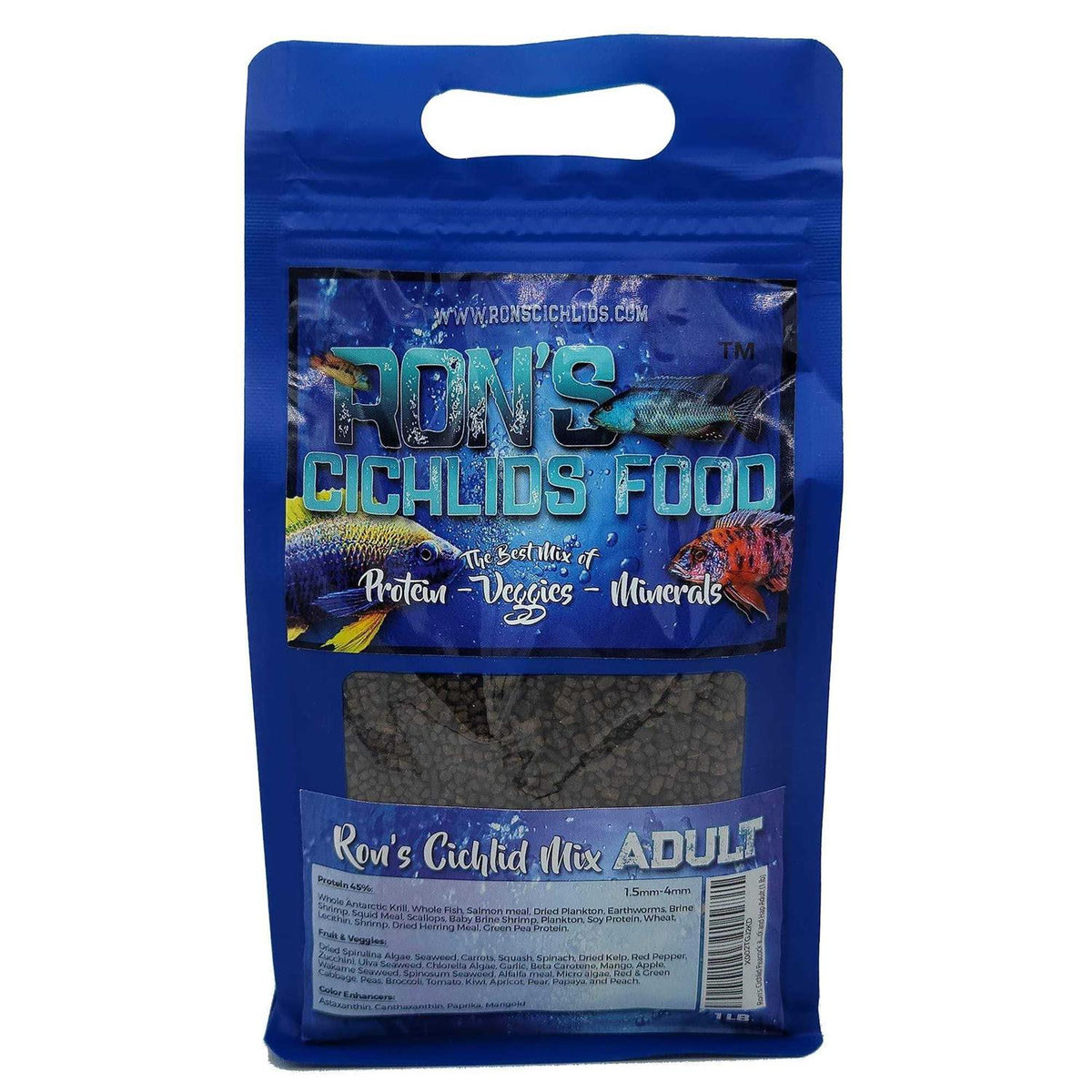 Fish Food for African Cichlids Tetras Tropical Fish K1547