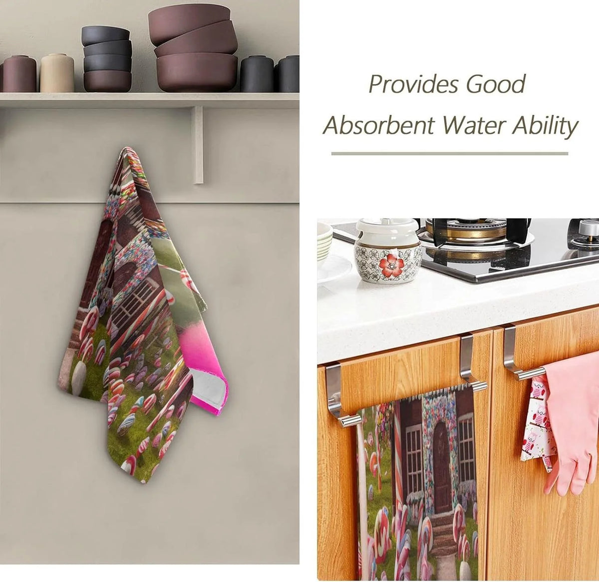 Gingerbread House Hand Towels 2 Pack S6886