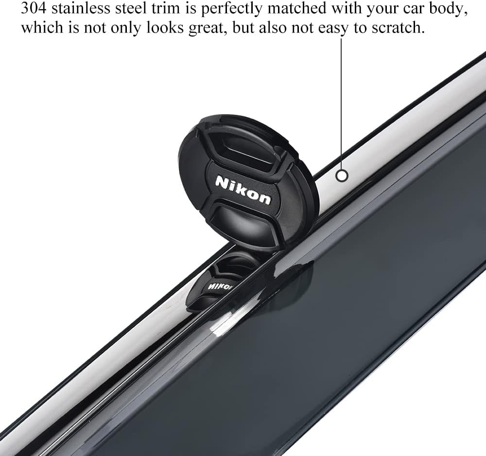 Tape on Vent Visor Rain Guard Window Wind Deflector Pack of 2 L280882