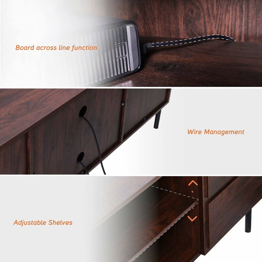 Walnut Media TV Stand T19642