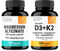 Magnesium Glycinate & Vitamin D3 K2 with Quercetin Capsules 120 Count J45744