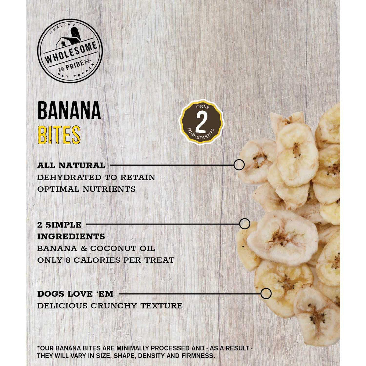 Banana Bites Dog Treats D931671