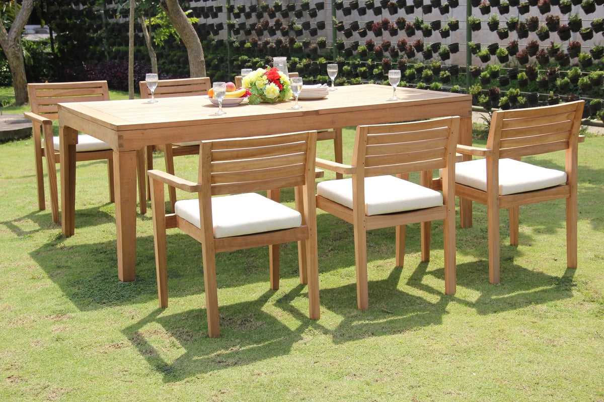 7 Pc Teak Dining Set E4716