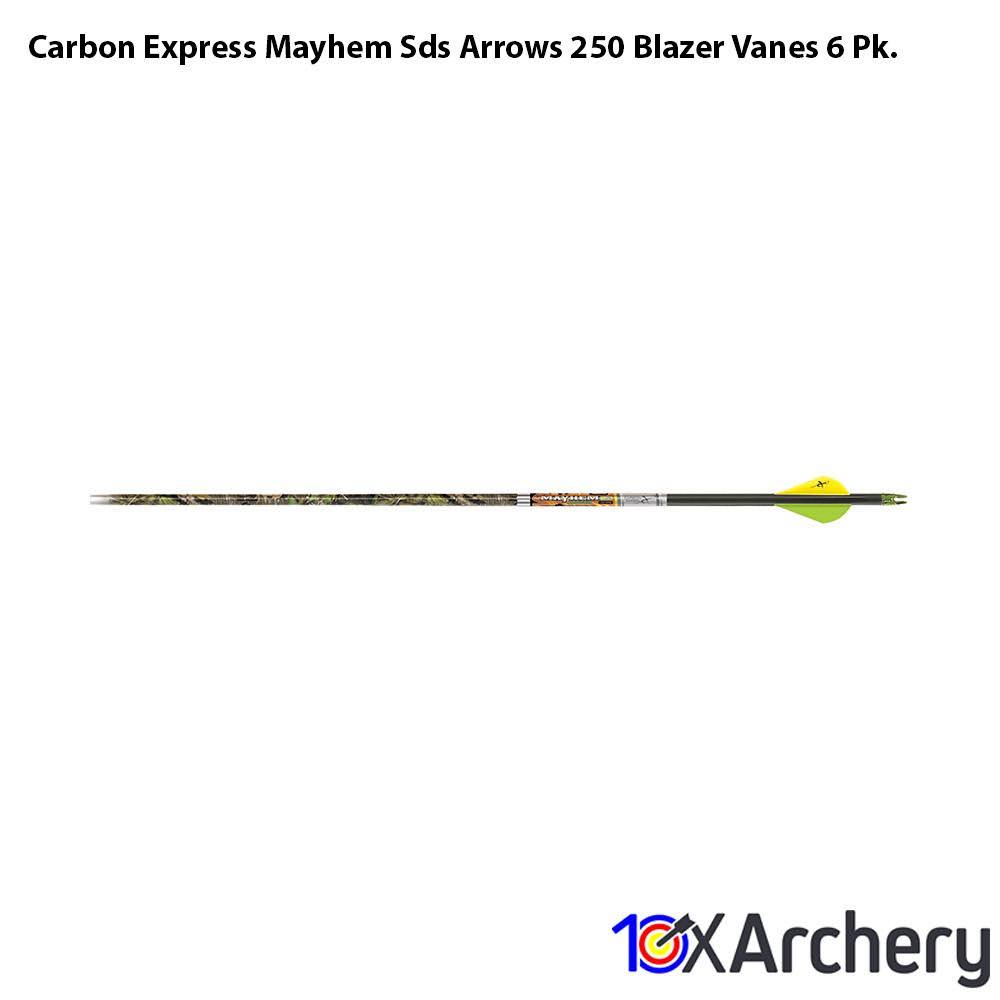 6 Pk. Carbon Express Arrows with Blazer Vanes R702