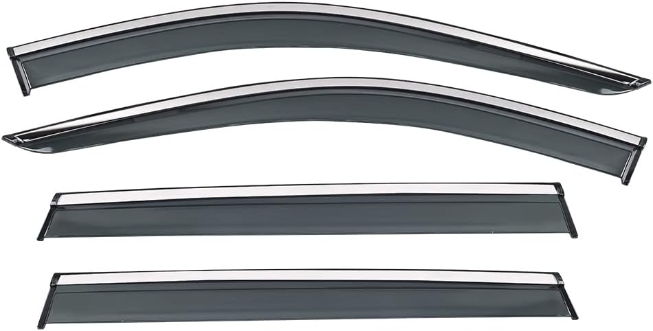 Tape on Vent Visor Rain Guard Window Wind Deflector Pack of 2 L280882