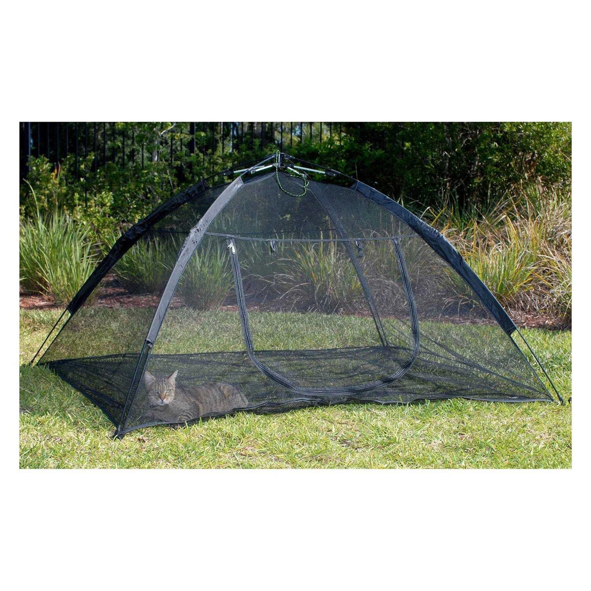 Black Large Outdoor Cat Tent Q921113