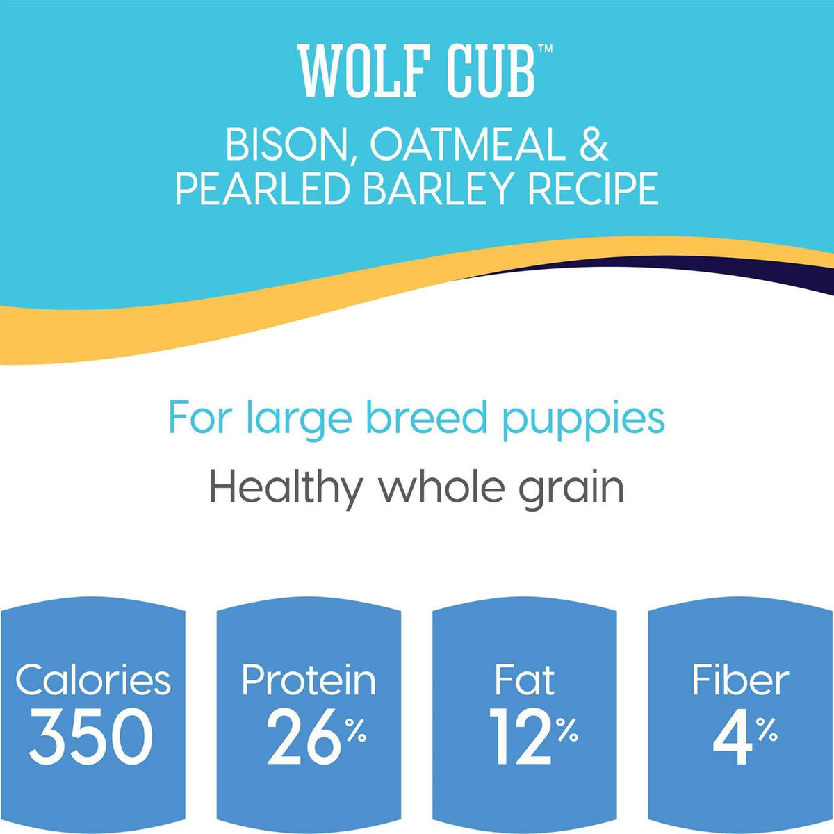 Solid Gold Wolf Cub Bison & Oatmeal Puppy Food M9748