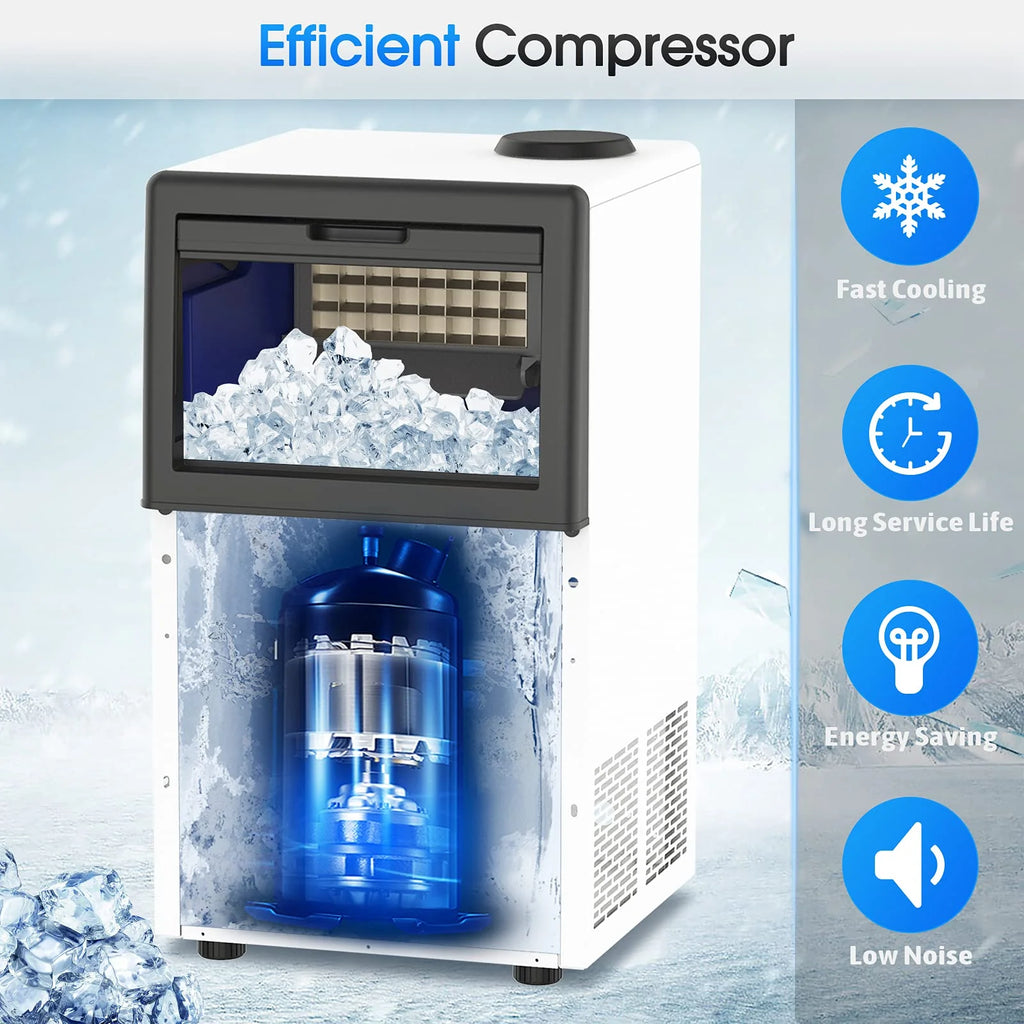 100 lbs Stainless Steel Commercial Ice Machine Y554