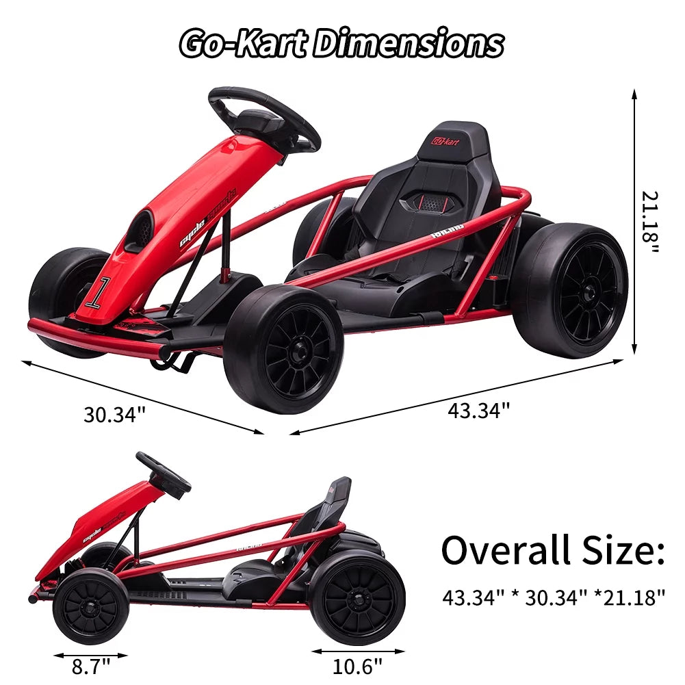 24V Electric Drifting Go Kart for Kids A860