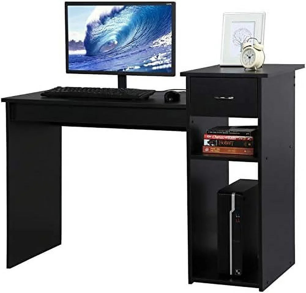 47 inch Computer Desk with Drawers and Printer Shelf X529