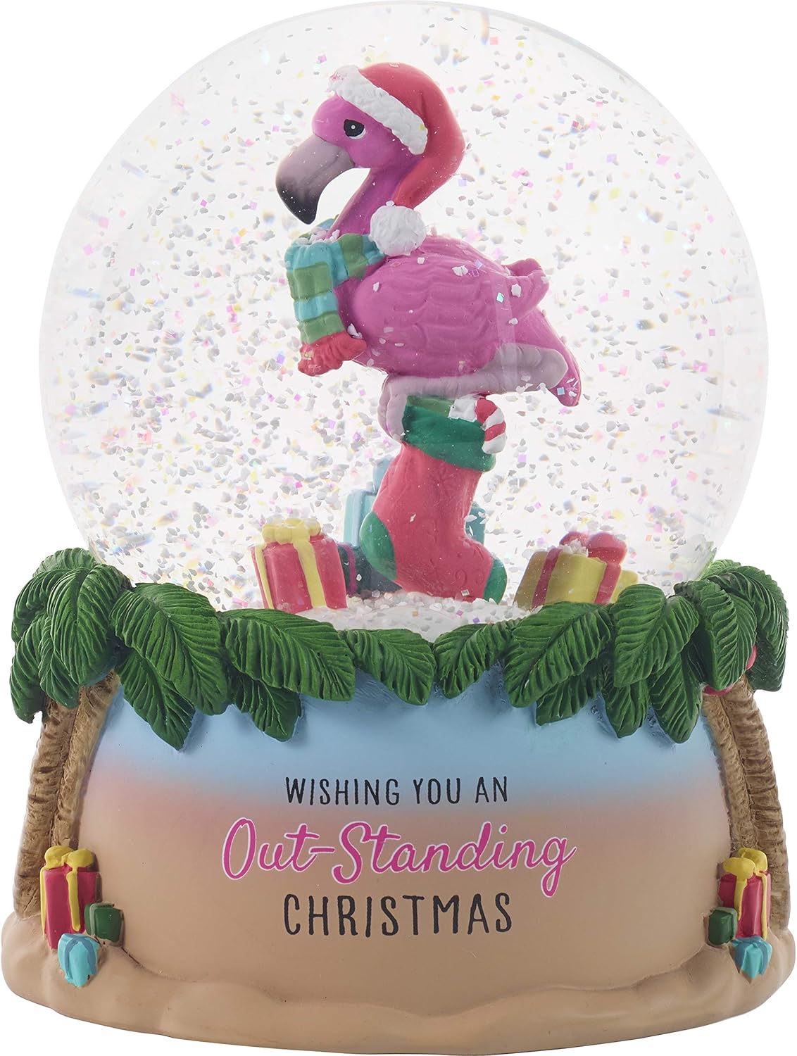 Multicolored Resin/Glass Musical Snow Globe Waterball, Pack of 2 Z1142