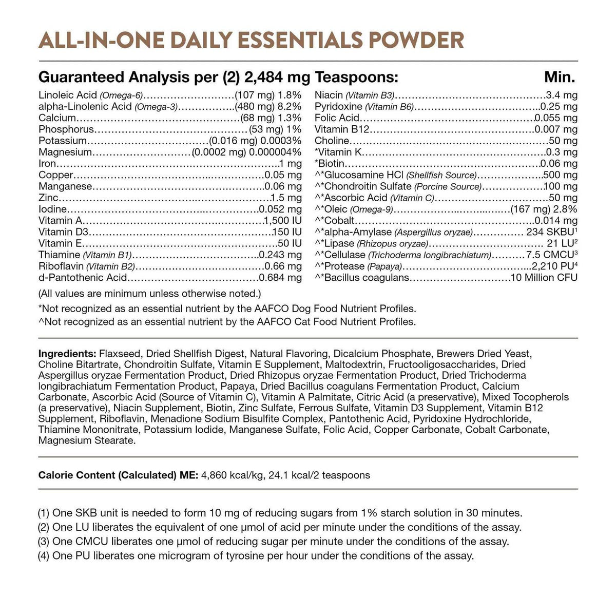 Pet Supplement Powder O811