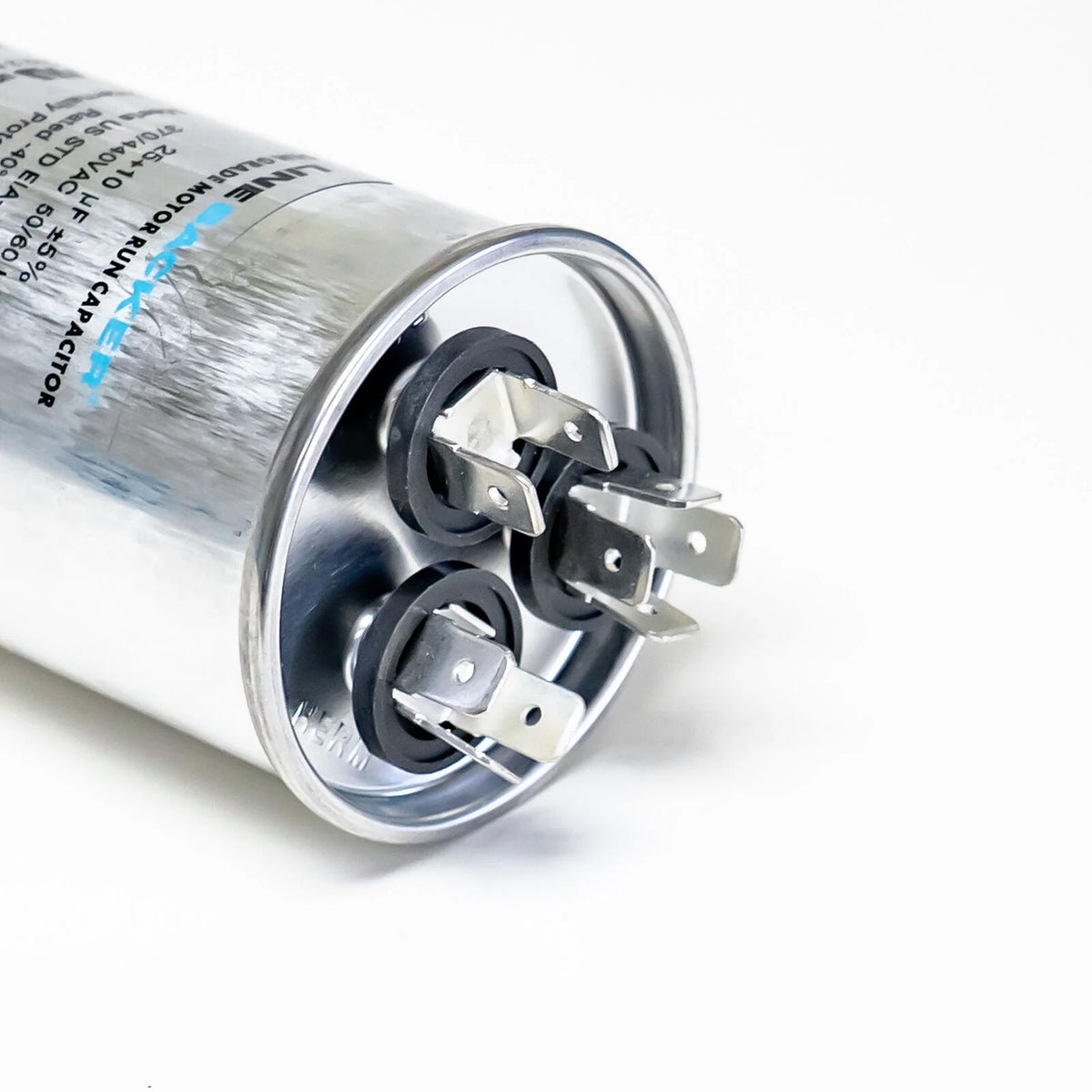 Capacitor Round Dual Run 25 + 10 uf mfd 370/440 Volts E358