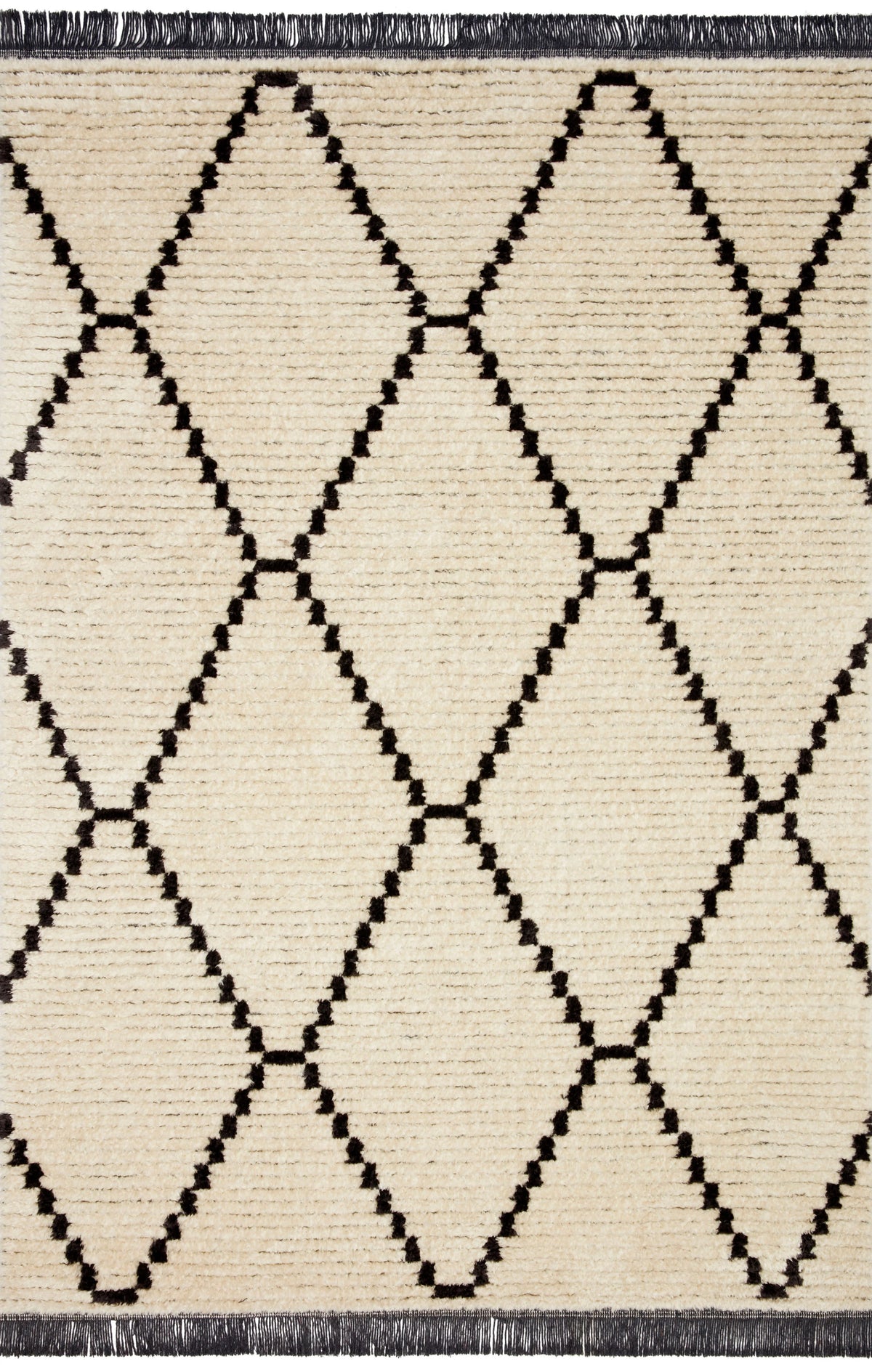 Cream Charcoal Rug V352488