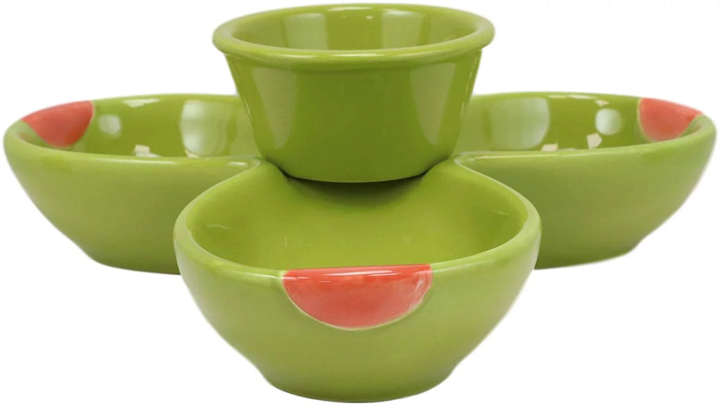 Ceramic Olive Halves Shaped Serving Bowl Plate Dish Platter I584823