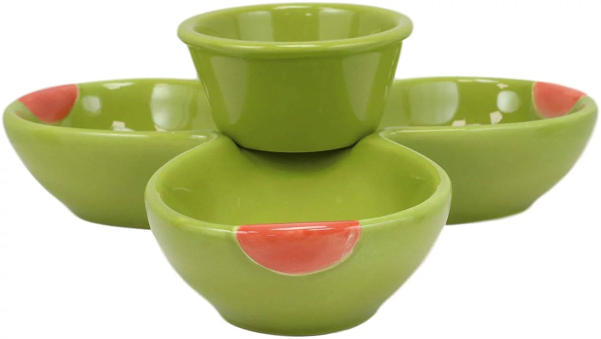 Ceramic Olive Halves Shaped Serving Bowl Plate Dish Platter I584823