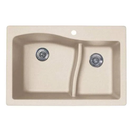 Granite Double Basin Drop-In Kitchen Sink Y373697