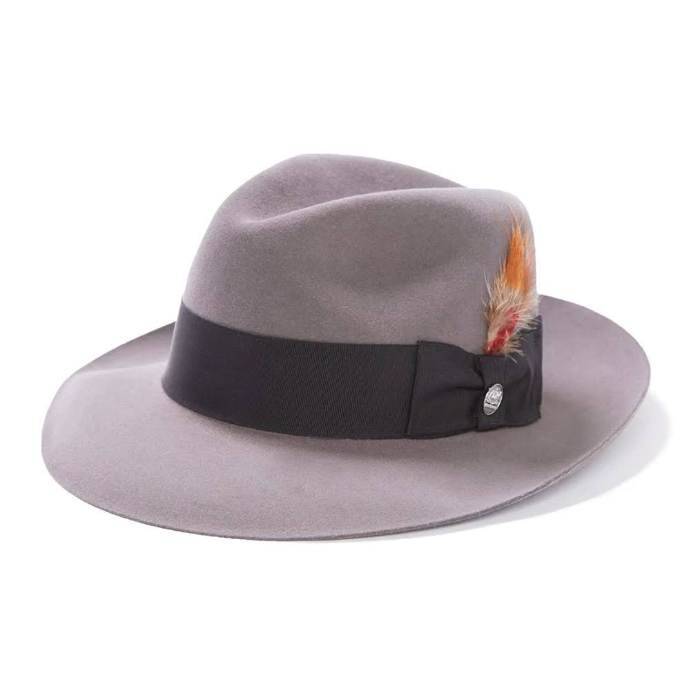 Caribou Fur Felt Fedora Hat V4794