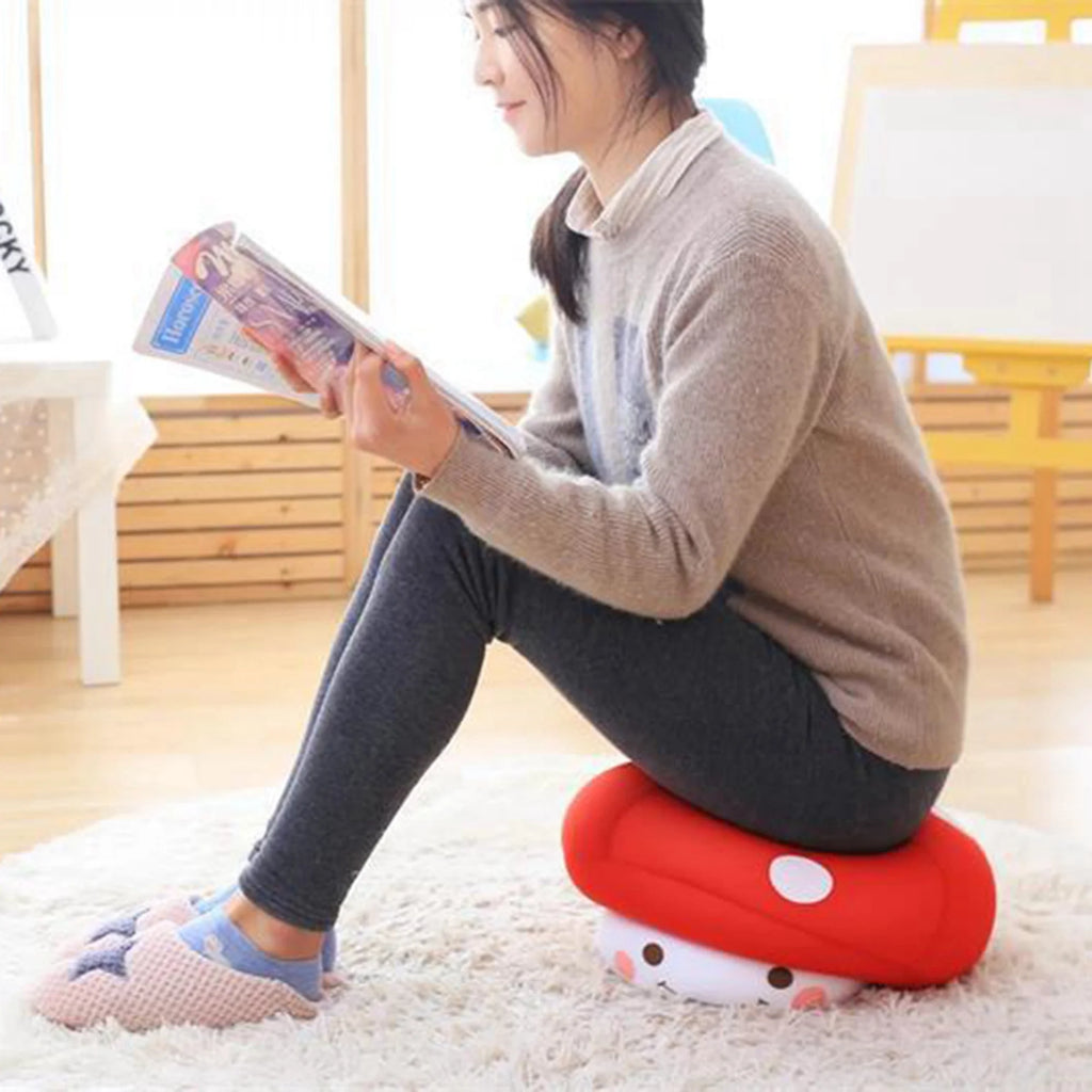 Soft Mushroom Shaped Throw Pillow A62149