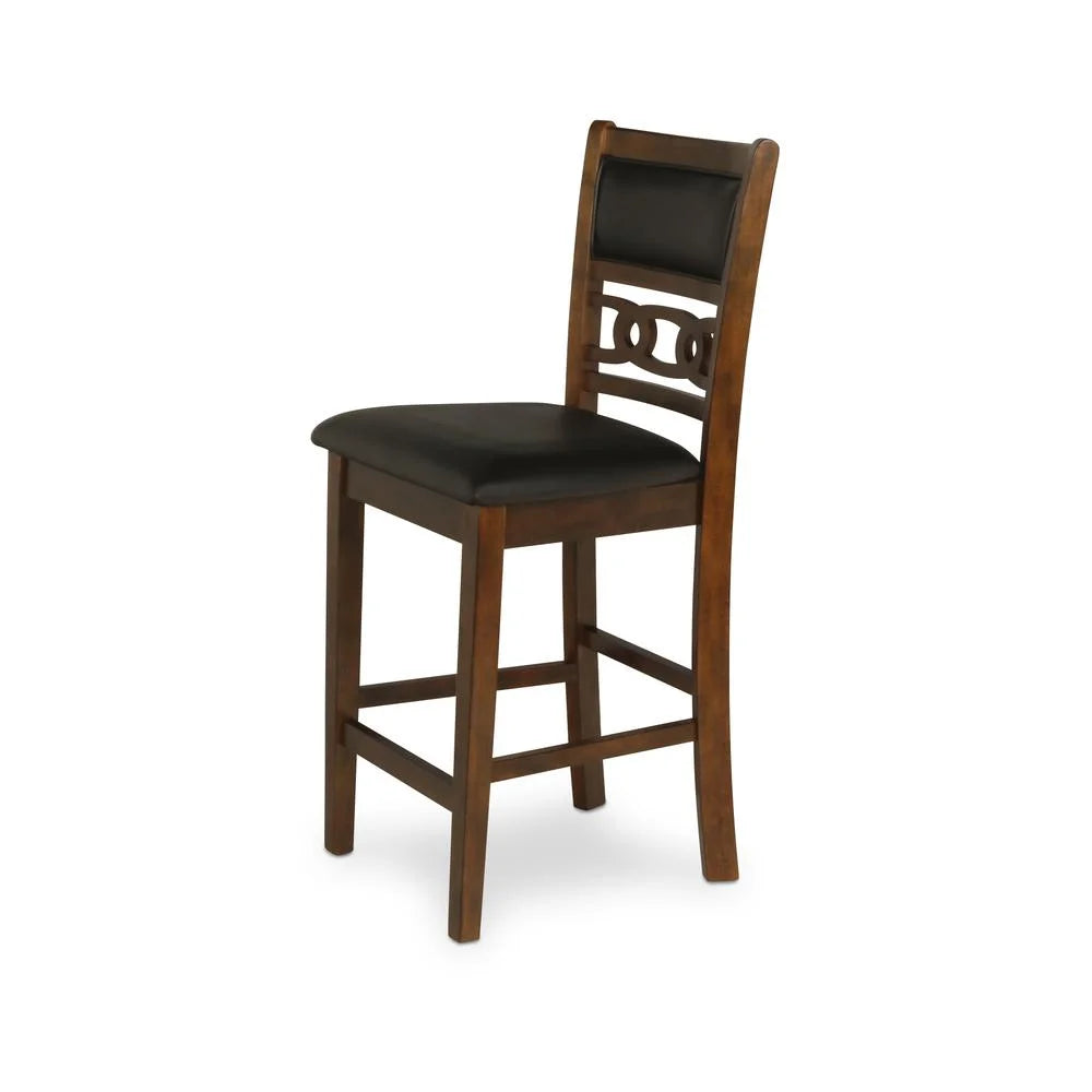 5-Piece Transitional Wood Dining Set in Brown J646057