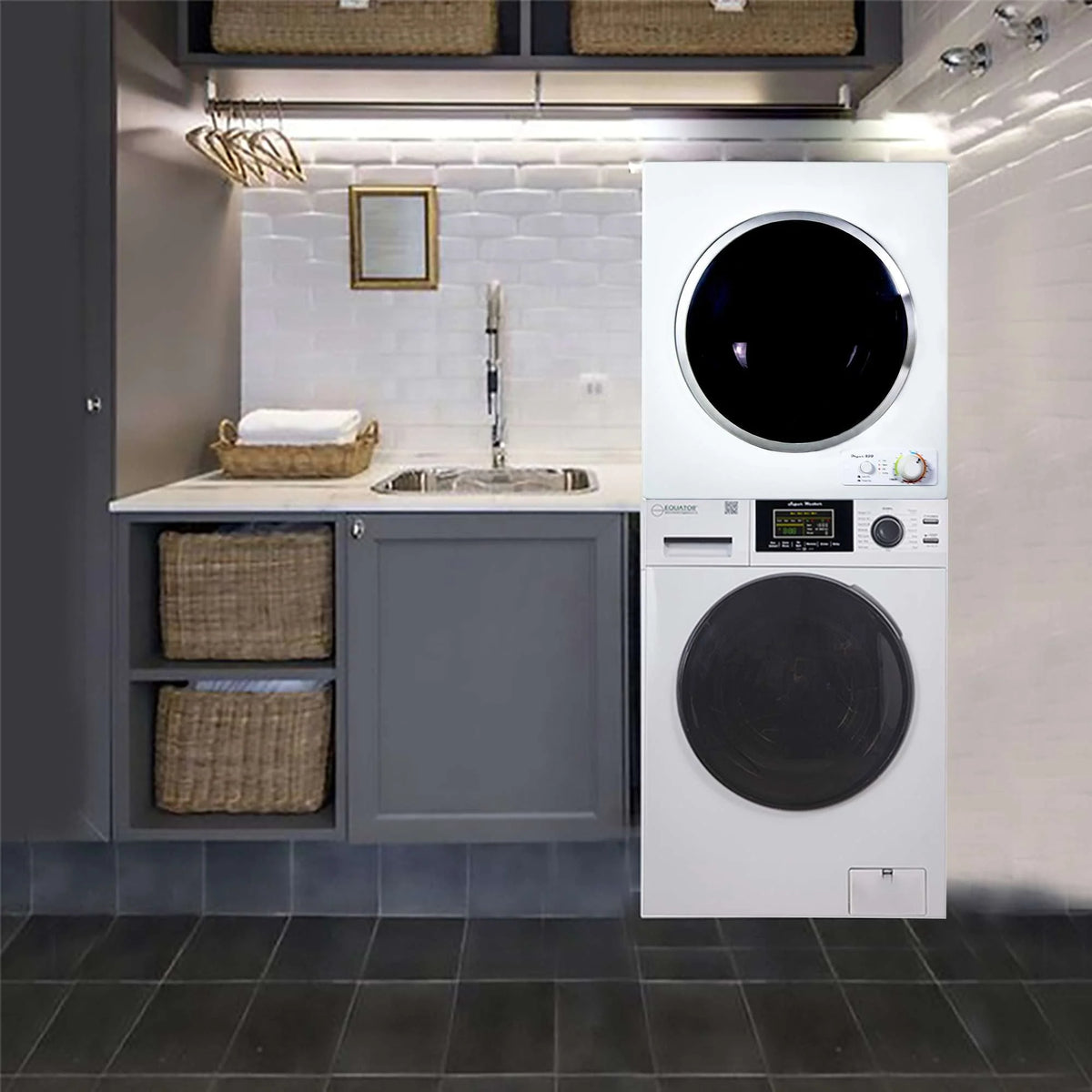 110V 1.6 cf Washer & 3.5 cf Compact Dryer Q280